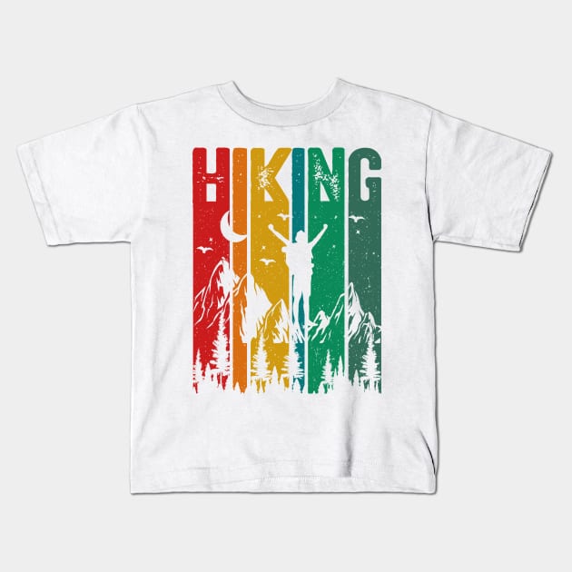 Hiking Kids T-Shirt by Marioma